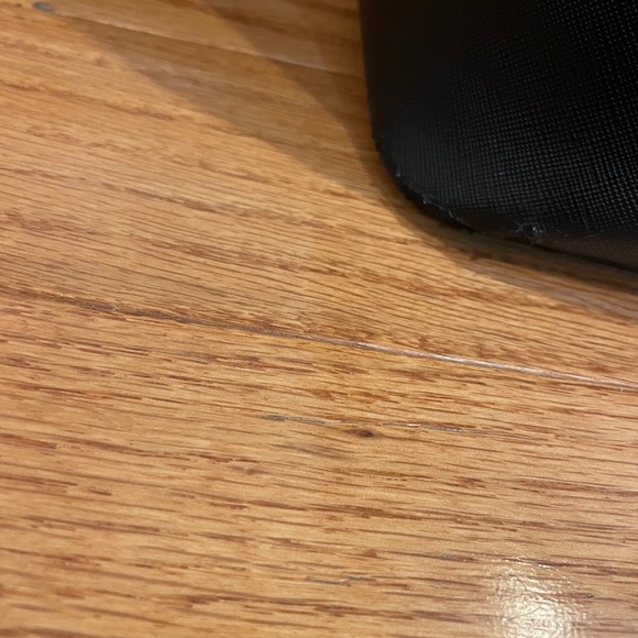 Betsey Johnson‎ Black Faux Leather Tote Bag with Patent Bows - Picture 2 of 16